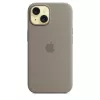 Funda de silicona Apple iPhone 15 MagSafe Clay Cover Marrón
