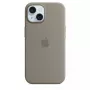 Funda de silicona Apple iPhone 15 MagSafe Clay Cover Marrón
