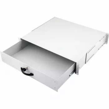 Equip Cajón con cerradura 19 pulgadas, 2HE, RAL7035 Gris