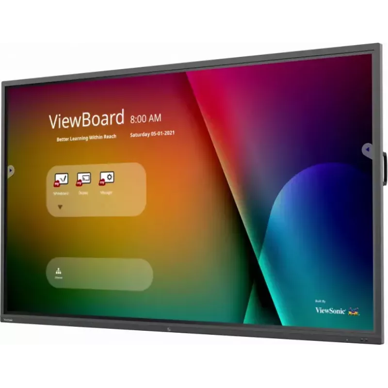 Viewsonic IFP9850-4 Pantalla de señalización Pantalla plana interactiva 2,49 m (98 pulgadas) LCD Wi-Fi 350 cd/m² 4K Ultra HD Negro Táctil Procesador integrado Android 9