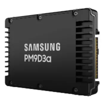SSD Samsung PM9D3a 7.68 TB 2.5 pulgadas PCIe 5.0 NVMe — 7680 GB, hasta 12.000 MB/s de lectura, 6.000 MB/s de escritura