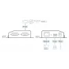 ATEN Altusen SN3002P servidor de dispositivos, 2 puertos RS-232, LAN 100 Mb, montable sobre mesa, pared o carril DIN