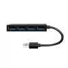 LogiLink hub USB 3.2 Gen1 de 4 puertos negro 5000 Mbit/s ABS