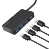 LogiLink hub USB 3.2 Gen1 de 4 puertos negro 5000 Mbit/s ABS