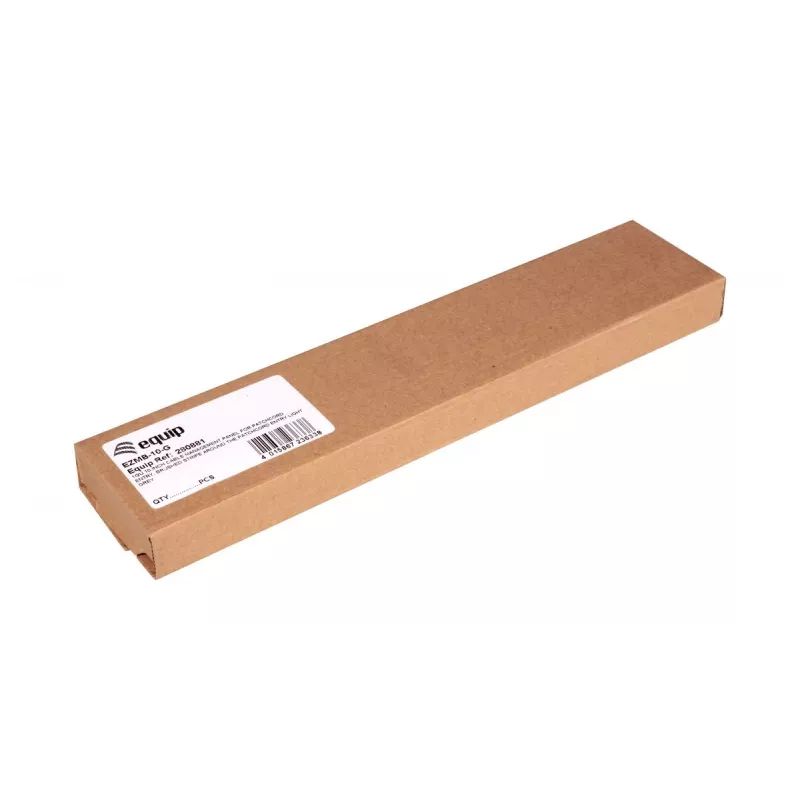 Panel de gestión de cables EQUIP EZMB-10-G — metal, gris, 1U, 60 g