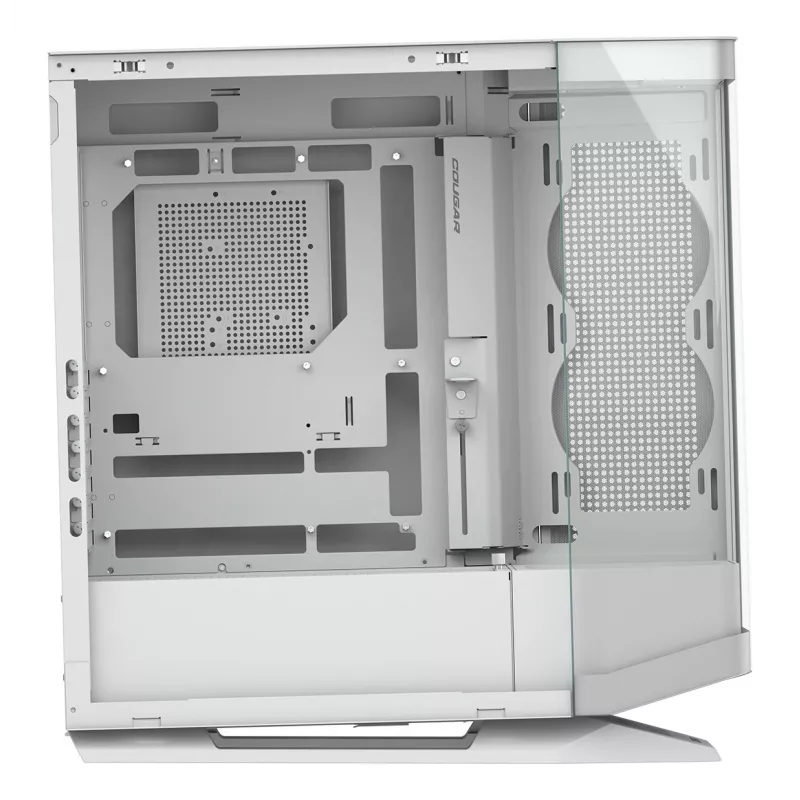 Caja para PC semitorre Midi Cougar FV270 — blanca, compatible con ATX/ EATX/ Micro-ITX, 2×3,5