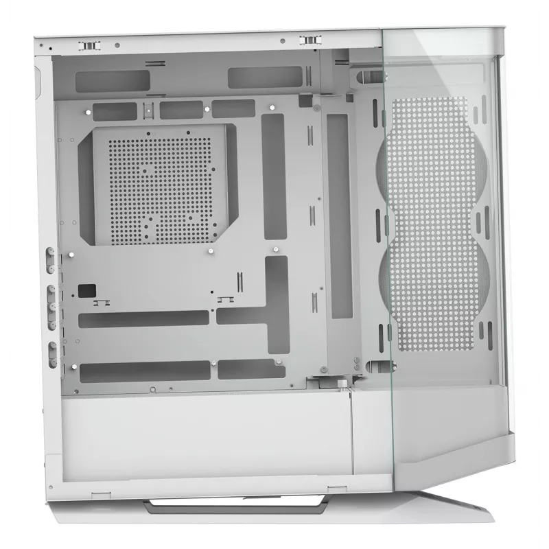 Caja para PC semitorre Midi Cougar FV270 — blanca, compatible con ATX/ EATX/ Micro-ITX, 2×3,5