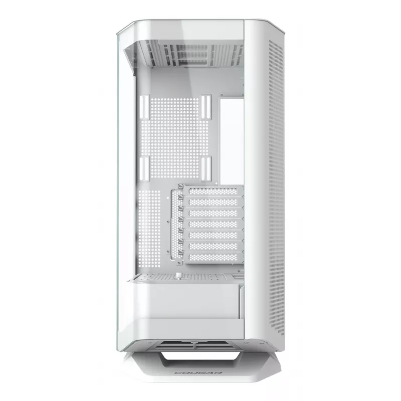 Caja para PC semitorre Midi Cougar FV270 — blanca, compatible con ATX/ EATX/ Micro-ITX, 2×3,5