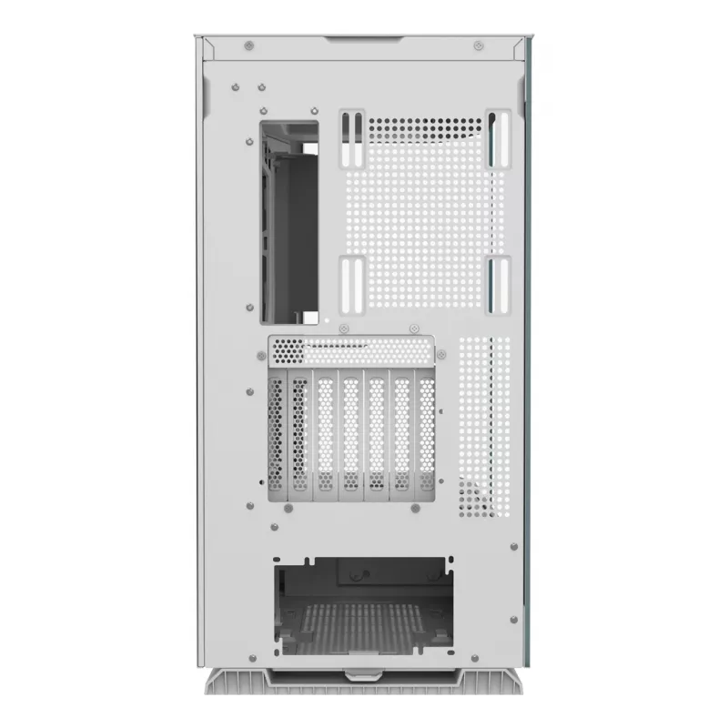 Caja para PC semitorre Midi Cougar FV270 — blanca, compatible con ATX/ EATX/ Micro-ITX, 2×3,5