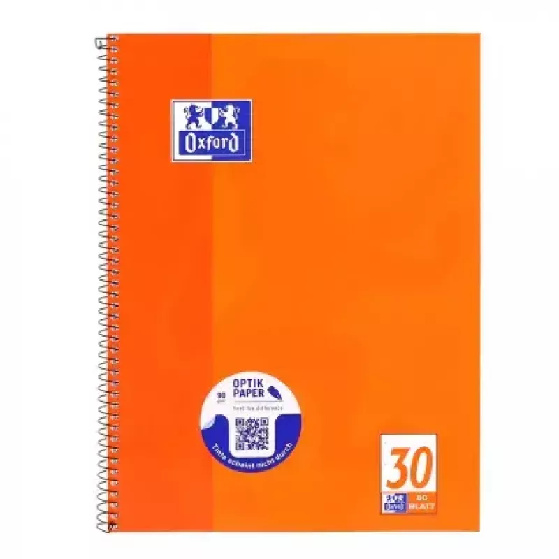 Cuaderno de notas Oxford 100050359 A4 80 hojas naranja
