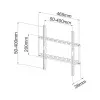 Techly ICA-PLB-162MW soporte de pared para TV 139,7 cm (55 pulgadas) blanco