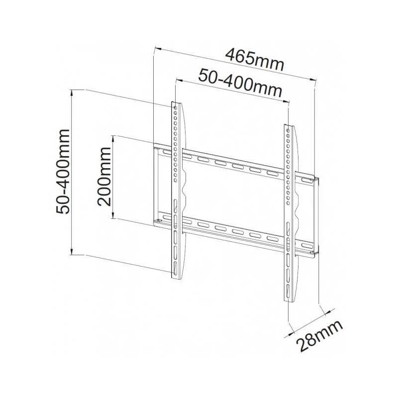 Techly ICA-PLB-162MW soporte de pared para TV 139,7 cm (55 pulgadas) blanco