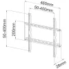 Techly soporte de pared fijo delgado para TV LED LCD 23-55 negro” ICA-PLB 162M
