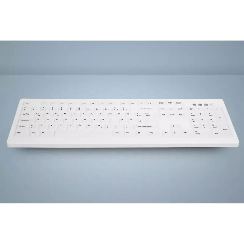 Contour Design Active Key AK-C8100FA-UVS-W/GE Teclado Médico USB QWERTY UK Inglés Blanco
