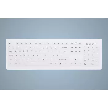 Contour Design Active Key AK-C8100FA-UVS-W/GE Teclado Médico USB QWERTY UK Inglés Blanco