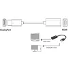 Techly IADAP-DP-HDMIF8K adaptador activo de DisplayPort 1.4 (M) a HDMI (H), 8K, negro