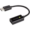 Techly IADAP-DP-HDMIF8K adaptador activo de DisplayPort 1.4 (M) a HDMI (H), 8K, negro