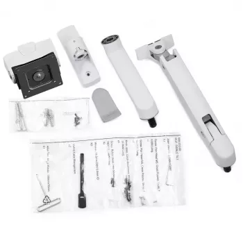Ergotron serie HX brazo HX con articulación de giro para cargas muy pesadas pared blanco para monitores 1000R 57 inch
