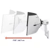 Ergotron serie HX brazo HX con articulación de giro para cargas muy pesadas pared blanco para monitores 1000R 57 inch