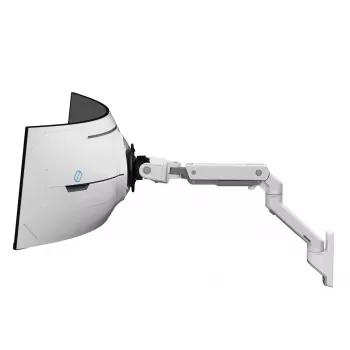 Ergotron serie HX brazo HX con articulación de giro para cargas muy pesadas pared blanco para monitores 1000R 57 inch