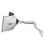 Ergotron serie HX brazo HX con articulación de giro para cargas muy pesadas pared blanco para monitores 1000R 57 inch