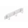 Equip EZMR-10-G panel pasacables de 10 pulgadas 1U con anillas, gris claro