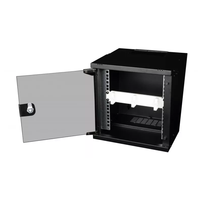 Equip EZMR-10-G panel pasacables de 10 pulgadas 1U con anillas, gris claro