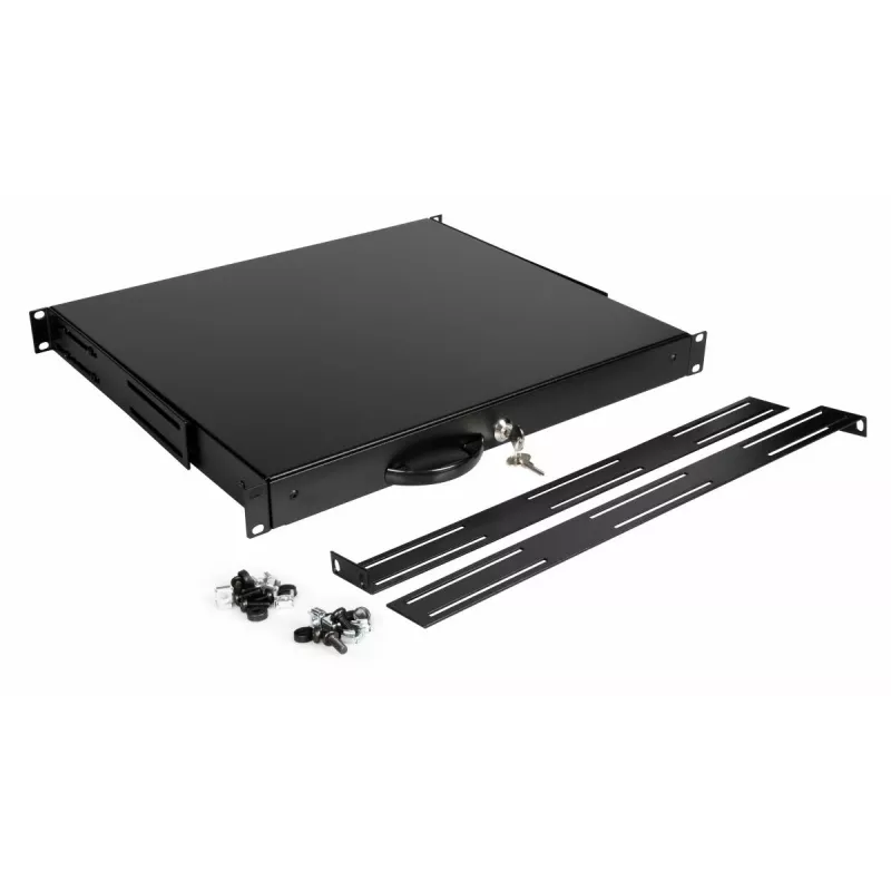 Cajón Equip EZD-1-B cajón con cerradura 19' 1U negro