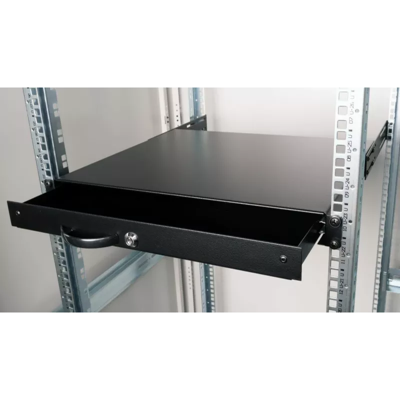 Cajón Equip EZD-1-B cajón con cerradura 19' 1U negro