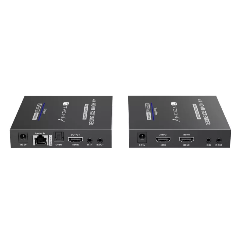 Techly IDATA-EXT-676 transmisor y receptor AV negro