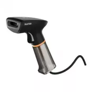 Escáner de códigos de barras de mano SUNMI U2 2D USB negro — lector para comercio minorista, conexión USB por cable