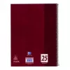 Cuaderno Oxford 100050355 A4 80 hojas burdeos