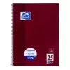 Cuaderno Oxford 100050355 A4 80 hojas burdeos