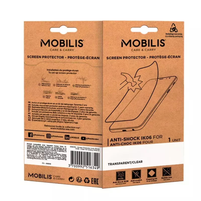 Protector de pantalla Zebra TC21/26 Mobilis 036207