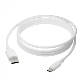 dbramante1928 re-charge CB25ACWH7090 cable de USB-A a USB-C, USB 2.0, 2,5 m, 36 W, plástico reciclado, blanco