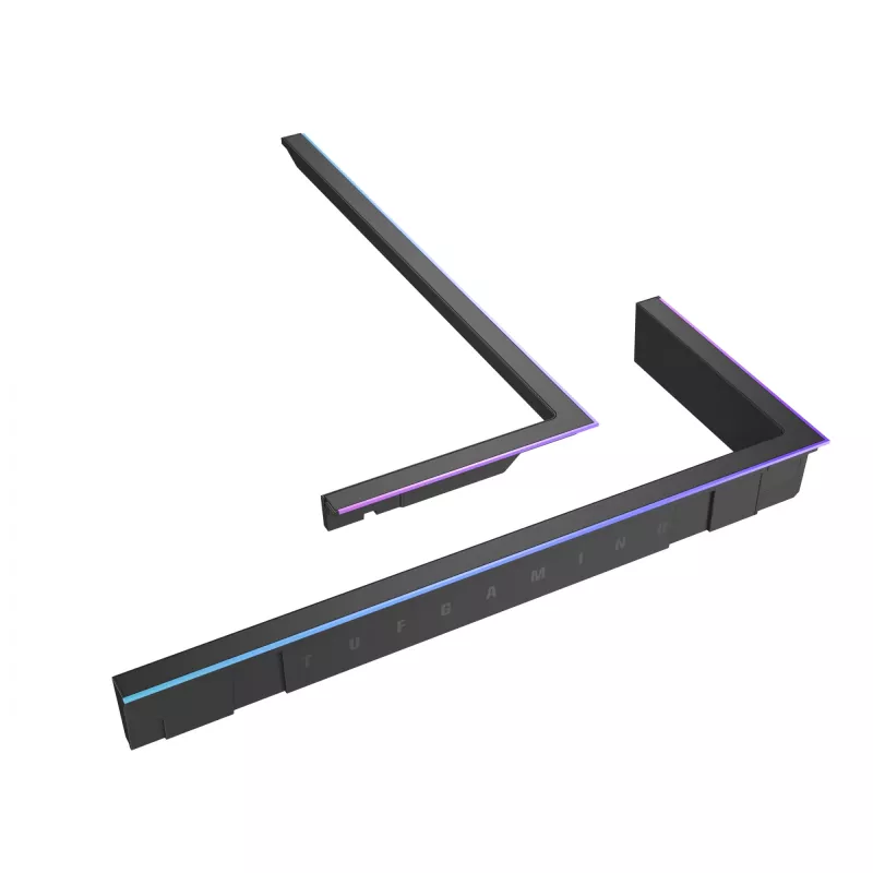 Kit de refuerzo de iluminación RGB ASUS TUF GAMING GT502 Horizon — ARGB de 3 pines, 5 V, 1,44 A, fijación magnética, compatible con torre Midi, Negro