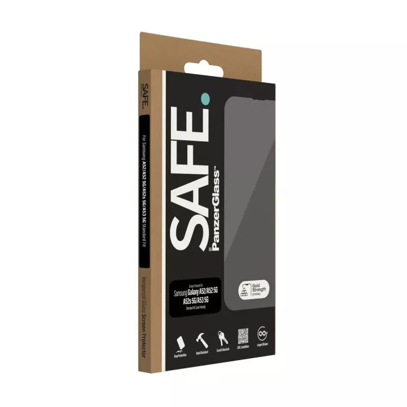 PanzerGlass SAFE. by ® Protector de pantalla Samsung Galaxy A52 | A52 5G | A52s 5G | A53 5G | Ultra-Wide Fit