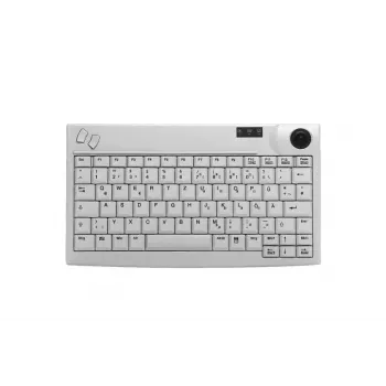 Teclado Contour Design Active Key AK-440 Oficina USB QWERTZ Alemán Blanco
