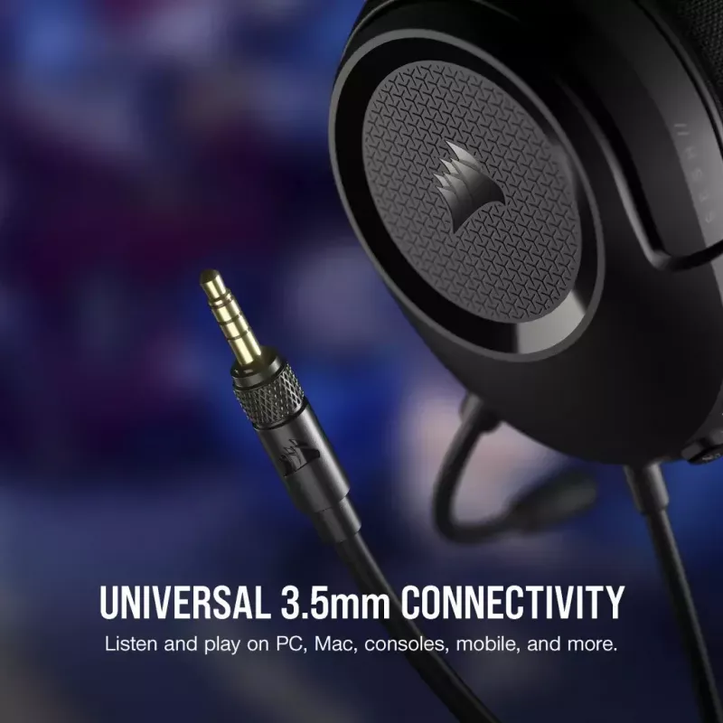 Auriculares gaming con cable Corsair HS35 v2, rojo