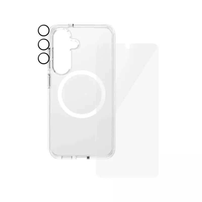 PanzerGlass ® | CARE by ® Flagship Pack 3 en 1 Samsung Galaxy S25