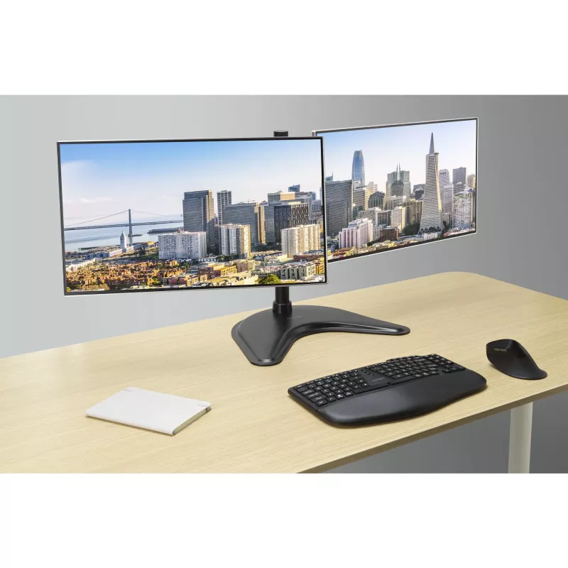 Kensington SmartFit Ergo Soporte de monitor dual de pie, de pie, 20 kg, 68,6 cm (27 inch), 100 x 100 mm, regulación de altura, Negro