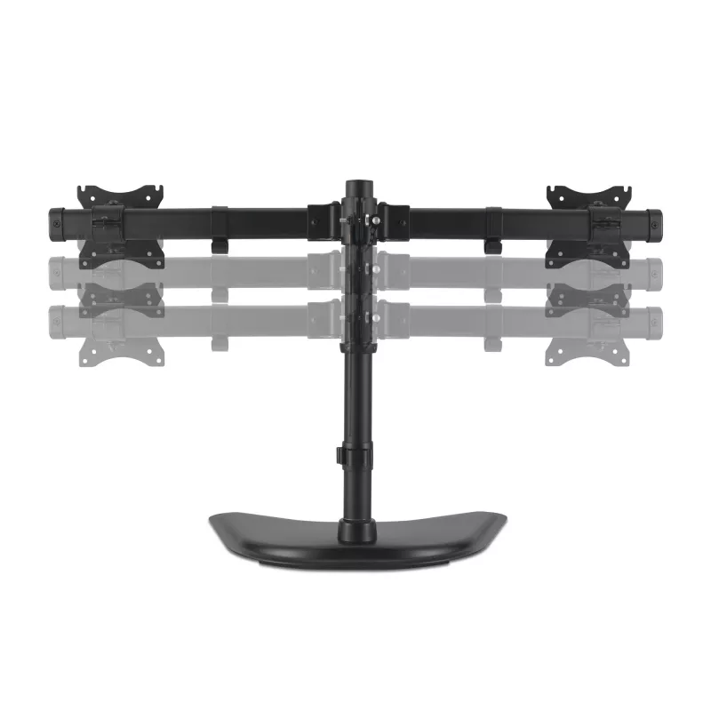 Kensington SmartFit Ergo Soporte de monitor dual de pie, de pie, 20 kg, 68,6 cm (27 inch), 100 x 100 mm, regulación de altura, Negro