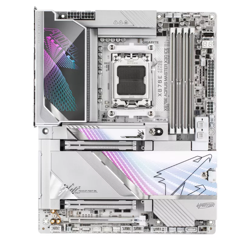 Placa base GIGABYTE X870E AORUS MASTER X3D ICE, AMD AM5, ATX