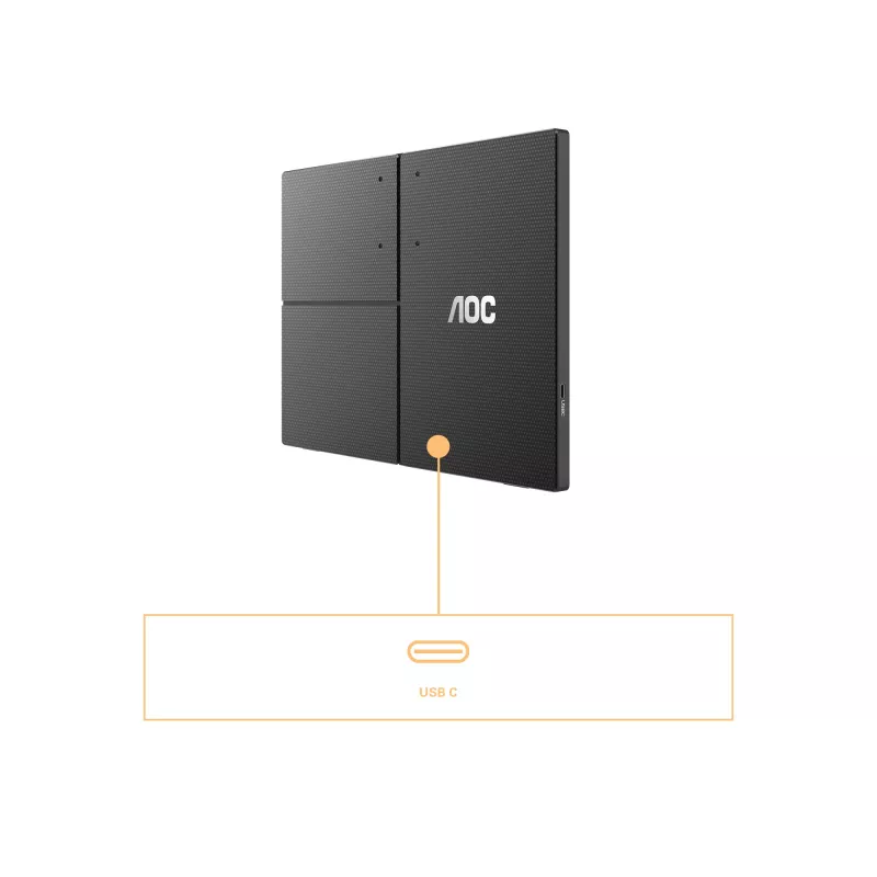 AOC 16T3EA TV/monitor portátil Negro 39,6 cm (15,6