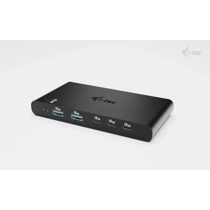 Estación de acoplamiento KVM i-tec para 2 hosts HDMI, interfaz host USB-C, PD 2×100W, 4K@60Hz, 2×USB-A