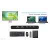Estación de acoplamiento KVM i-tec para 2 hosts HDMI, interfaz host USB-C, PD 2×100W, 4K@60Hz, 2×USB-A