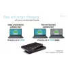 Estación de acoplamiento KVM i-tec para 2 hosts HDMI, interfaz host USB-C, PD 2×100W, 4K@60Hz, 2×USB-A