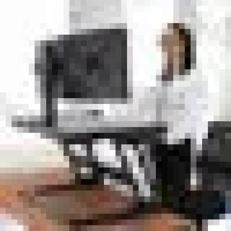 Soporte convertidor de escritorio ERGOTRON WorkFit-T negro — estructura de acero inoxidable, altura 380 mm, carga máxima 15,9 kg