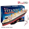 CubicFun T4011H Titanic Big puzle 3D, 113 piezas