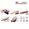 CubicFun T4011H Titanic Big puzle 3D, 113 piezas